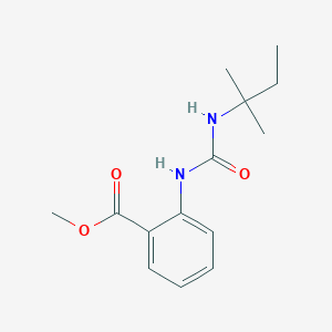 molecular formula C14H20N2O3 B5441395 METHYL 2-{[(TERT-PENTYLAMINO)CARBONYL]AMINO}BENZOATE 