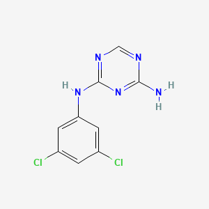 molecular formula C9H7Cl2N5 B5441863 N-(4-amino-1,3,5-triazin-2-yl)-N-(3,5-dichlorophenyl)amine 