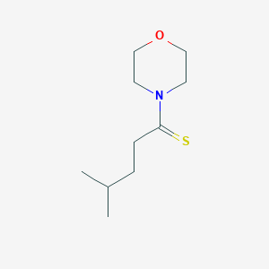 molecular formula C10H19NOS B054419 4-Methyl-1-morpholinopentane-1-thione CAS No. 118745-61-2