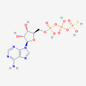 molecular formula C10H16N5O12P3S B054427 Phosphothiophosphoric acid-adenylate ester CAS No. 117750-47-7
