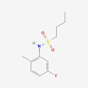 molecular formula C11H16FNO2S B5442868 N-(5-fluoro-2-methylphenyl)butane-1-sulfonamide 