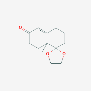 molecular formula C13H18O3 B054429 (R)-Spiro[1,3-dioxolane-2,1'(2'H)-naphthalen]-6'(5'H)-one, 3',7',8',8'A-tetrahydro-8'A-methyl- CAS No. 117556-90-8