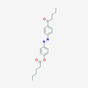 molecular formula C23H28N2O3 B054435 4-n-Pentanoyl-4-n'-hexanoyloxyazobenzene CAS No. 120102-99-0