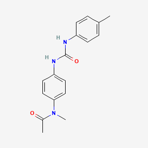 molecular formula C17H19N3O2 B5443807 N-methyl-N-(4-{[(4-methylphenyl)carbamoyl]amino}phenyl)acetamide 