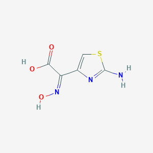 molecular formula C5H5N3O3S B054439 (Z)-2-(2-Aminothiazol-4-yl)-2-(hydroxyimino)acetic acid CAS No. 120570-48-1