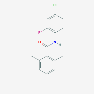 molecular formula C16H15ClFNO B5443958 N-(4-chloro-2-fluorophenyl)-2,4,6-trimethylbenzamide 