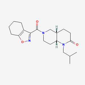 molecular formula C20H29N3O3 B5444118 cis-1-isobutyl-6-(4,5,6,7-tetrahydro-2,1-benzisoxazol-3-ylcarbonyl)octahydro-1,6-naphthyridin-2(1H)-one 