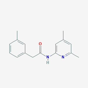 molecular formula C16H18N2O B5444174 N-(4,6-dimethylpyridin-2-yl)-2-(3-methylphenyl)acetamide 