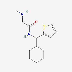 molecular formula C14H22N2OS B5444248 N~1~-[cyclohexyl(2-thienyl)methyl]-N~2~-methylglycinamide 