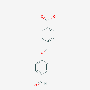 molecular formula C16H14O4 B054445 Methyl 4-[(4-formylphenoxy)methyl]benzoate CAS No. 124663-30-5