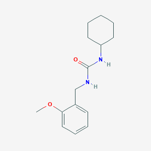 molecular formula C15H22N2O2 B5444516 N-cyclohexyl-N'-(2-methoxybenzyl)urea 