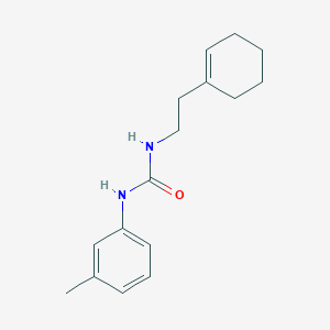 molecular formula C16H22N2O B5444623 N-[2-(1-CYCLOHEXENYL)ETHYL]-N'-(3-METHYLPHENYL)UREA 