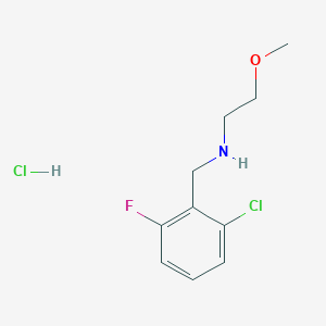 molecular formula C10H14Cl2FNO B5444741 N-[(2-chloro-6-fluorophenyl)methyl]-2-methoxyethanamine;hydrochloride CAS No. 1050213-38-1