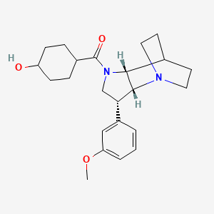 molecular formula C23H32N2O3 B5444779 cis-4-{[(3R*,3aR*,7aR*)-3-(3-methoxyphenyl)hexahydro-4,7-ethanopyrrolo[3,2-b]pyridin-1(2H)-yl]carbonyl}cyclohexanol 