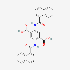 molecular formula C30H20N2O6 B5444989 2,5-Bis(1-naphthamido)terephthalic acid 