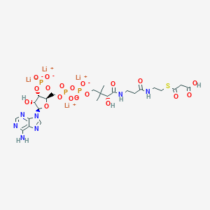 molecular formula C24H34Li4N7O19P3S B054452 Malonyl coenzyme A tetralithium salt CAS No. 116928-84-8