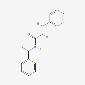 molecular formula C17H17NO B5445205 3-phenyl-N-(1-phenylethyl)acrylamide 