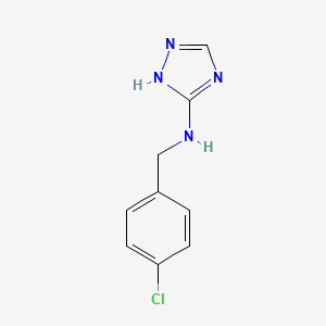 molecular formula C9H9ClN4 B5445621 N-(4-chlorobenzyl)-1H-1,2,4-triazol-5-amine 