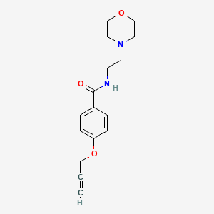 molecular formula C16H20N2O3 B5445650 N-(2-morpholin-4-ylethyl)-4-prop-2-ynoxybenzamide 