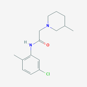 molecular formula C15H21ClN2O B5445816 N-(5-chloro-2-methylphenyl)-2-(3-methylpiperidin-1-yl)acetamide 