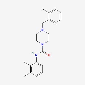 molecular formula C21H27N3O B5445958 N-(2,3-dimethylphenyl)-4-(2-methylbenzyl)-1-piperazinecarboxamide 
