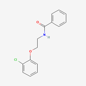 molecular formula C15H14ClNO2 B5445976 N-[2-(2-chlorophenoxy)ethyl]benzamide 