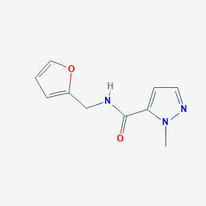 molecular formula C10H11N3O2 B5446037 N-(furan-2-ylmethyl)-1-methyl-1H-pyrazole-5-carboxamide 