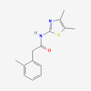 molecular formula C14H16N2OS B5446107 N-(4,5-dimethyl-1,3-thiazol-2-yl)-2-(2-methylphenyl)acetamide 