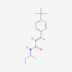 molecular formula C17H25NO B5446203 N-(sec-butyl)-3-(4-tert-butylphenyl)acrylamide 