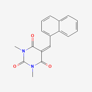 molecular formula C17H14N2O3 B5446241 1,3-dimethyl-5-(1-naphthylmethylene)-2,4,6(1H,3H,5H)-pyrimidinetrione CAS No. 5301-41-7