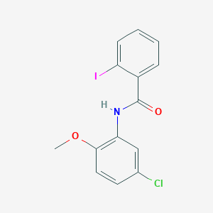 molecular formula C14H11ClINO2 B5446471 N-(5-chloro-2-methoxyphenyl)-2-iodobenzamide 