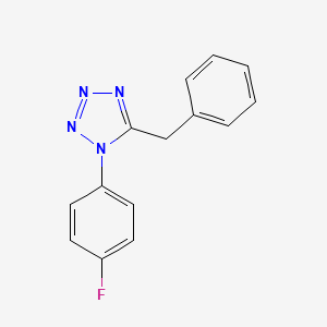 molecular formula C14H11FN4 B5446505 5-benzyl-1-(4-fluorophenyl)-1H-tetrazole 