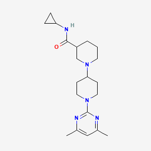 molecular formula C20H31N5O B5446599 N-cyclopropyl-1'-(4,6-dimethylpyrimidin-2-yl)-1,4'-bipiperidine-3-carboxamide 