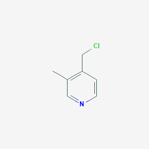 molecular formula C7H8ClN B054466 4-(Chloromethyl)-3-methylpyridine CAS No. 112739-36-3