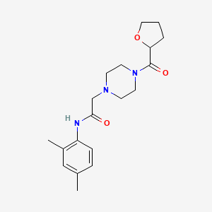 molecular formula C19H27N3O3 B5446868 N-(2,4-dimethylphenyl)-2-[4-(tetrahydro-2-furanylcarbonyl)-1-piperazinyl]acetamide 