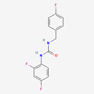 molecular formula C14H11F3N2O B5447179 N-(2,4-difluorophenyl)-N'-(4-fluorobenzyl)urea 