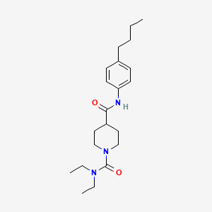 molecular formula C21H33N3O2 B5447457 N~4~-(4-butylphenyl)-N~1~,N~1~-diethylpiperidine-1,4-dicarboxamide 