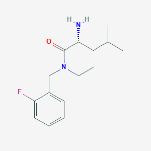 molecular formula C15H23FN2O B5447464 N~1~-ethyl-N~1~-(2-fluorobenzyl)-D-leucinamide 