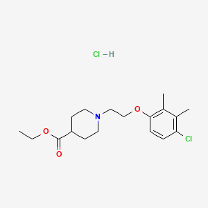molecular formula C18H27Cl2NO3 B5447672 Ethyl 1-[2-(4-chloro-2,3-dimethylphenoxy)ethyl]piperidine-4-carboxylate;hydrochloride 