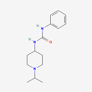 molecular formula C15H23N3O B5447688 N-(1-ISOPROPYL-4-PIPERIDYL)-N'-PHENYLUREA 