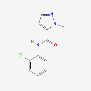 molecular formula C11H10ClN3O B5447884 N-(2-chlorophenyl)-1-methyl-1H-pyrazole-5-carboxamide 