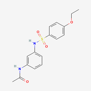 molecular formula C16H18N2O4S B5447946 N-[3-[(4-ethoxyphenyl)sulfonylamino]phenyl]acetamide 