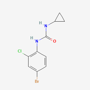 molecular formula C10H10BrClN2O B5447987 N-(4-bromo-2-chlorophenyl)-N'-cyclopropylurea 