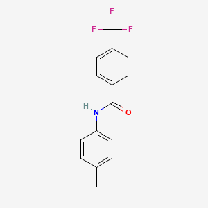 molecular formula C15H12F3NO B5448023 N-(4-methylphenyl)-4-(trifluoromethyl)benzamide 