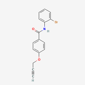 molecular formula C16H12BrNO2 B5448084 N-(2-bromophenyl)-4-(2-propyn-1-yloxy)benzamide 