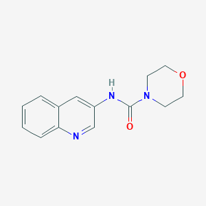 molecular formula C14H15N3O2 B5448245 Morpholine-4-carboxylic acid quinolin-3-ylamide 