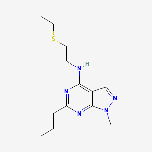 molecular formula C13H21N5S B5448479 N-[2-(ethylthio)ethyl]-1-methyl-6-propyl-1H-pyrazolo[3,4-d]pyrimidin-4-amine 