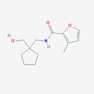 molecular formula C13H19NO3 B5448688 N-{[1-(hydroxymethyl)cyclopentyl]methyl}-3-methyl-2-furamide 