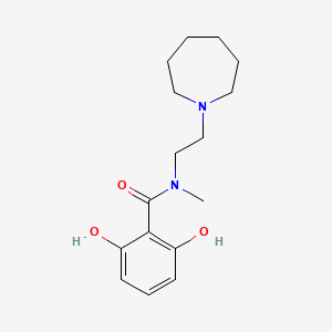 molecular formula C16H24N2O3 B5448794 N-(2-azepan-1-ylethyl)-2,6-dihydroxy-N-methylbenzamide 