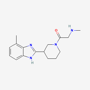 molecular formula C16H22N4O B5448867 N-methyl-2-[3-(4-methyl-1H-benzimidazol-2-yl)piperidin-1-yl]-2-oxoethanamine 